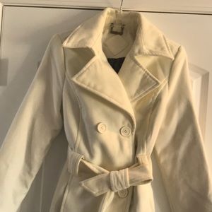 Beautiful cream-colored peacoat